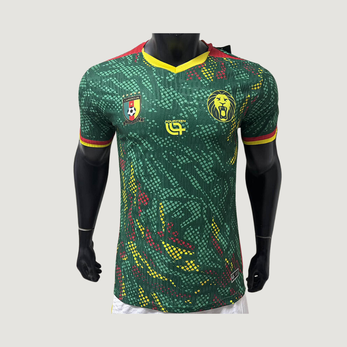 Cameroun – Maillot Domicile Coupe du Monde 2026 – Vert, Jaune, Rouge