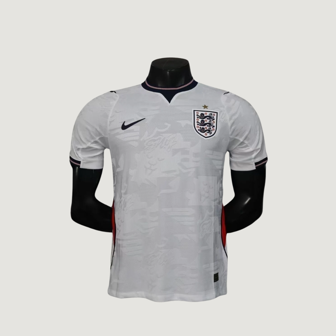 Angleterre – Maillot Domicile Coupe du Monde 2026 – Blanc, Bleu marine, Rouge