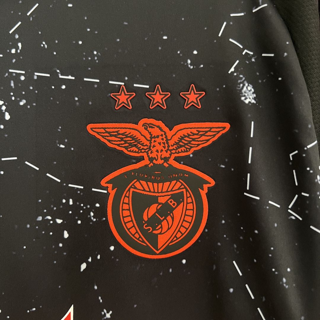 S.L. Benfica - Maillot Extérieur 24/25 - Noir, Rouge