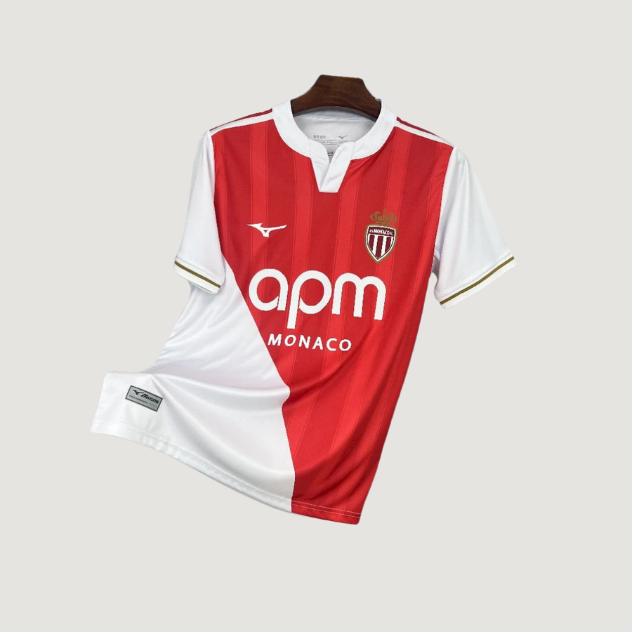 AS Monaco - Maillot domicile 25/26 - Rouge, Blanc