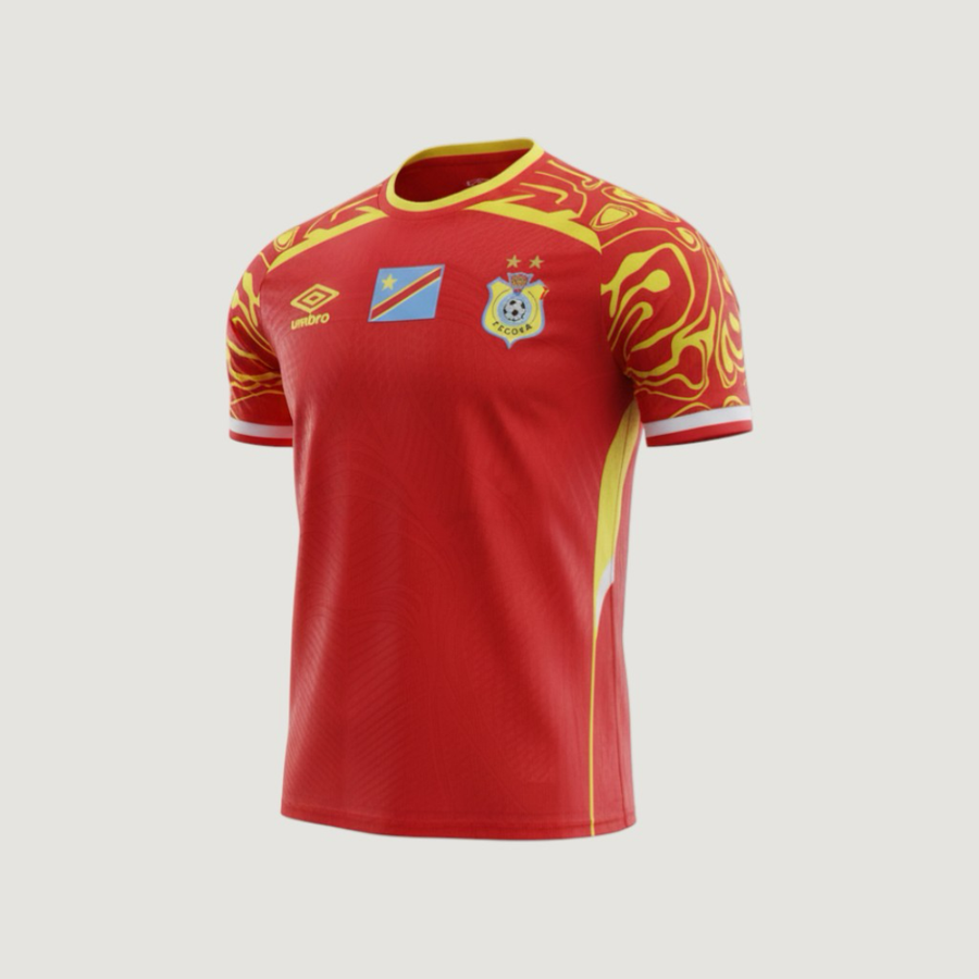 Congo – Maillot Domicile Coupe du Monde 2026 – Rouge, Jaune