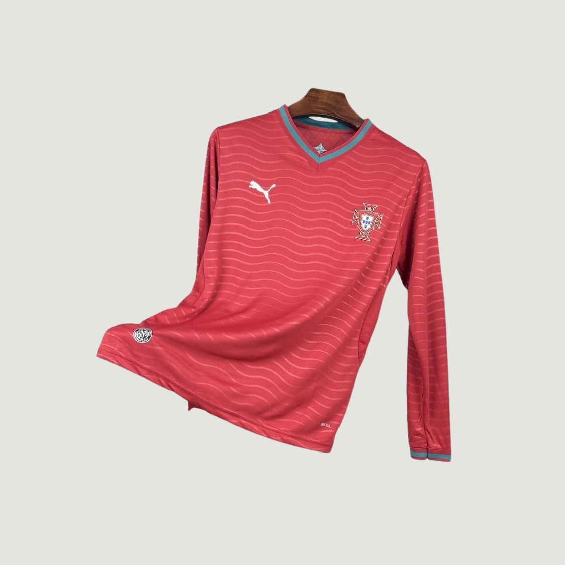 Portugal – Maillot Domicile Manches Longues Coupe du Monde 2026 – Rouge, Vert