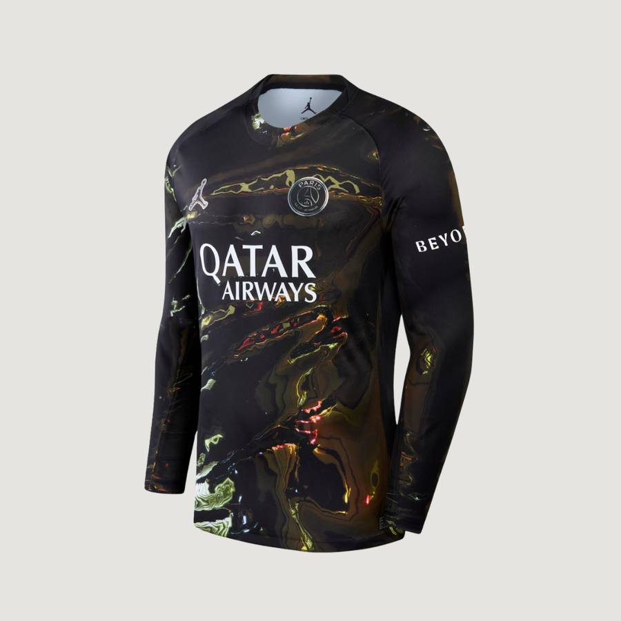 Paris Saint-Germain – Maillot Night Edition 2025/26 Manche Longue – Noir irisé multicolore