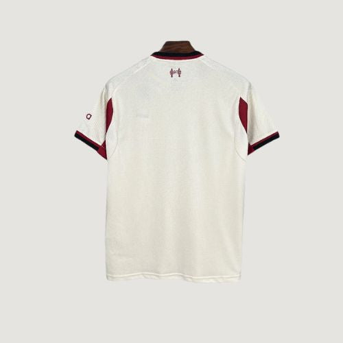 Liverpool FC – Maillot Extérieur 25/26 – Blanc, Bordeaux