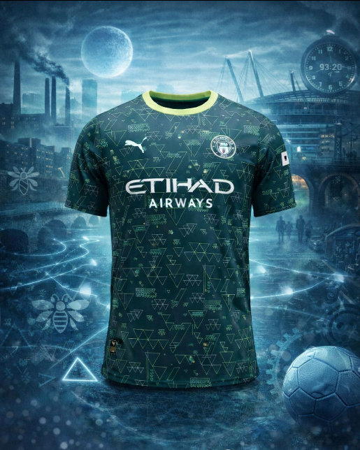 Manchester City – Maillot Fourth 2025/26 – Vert