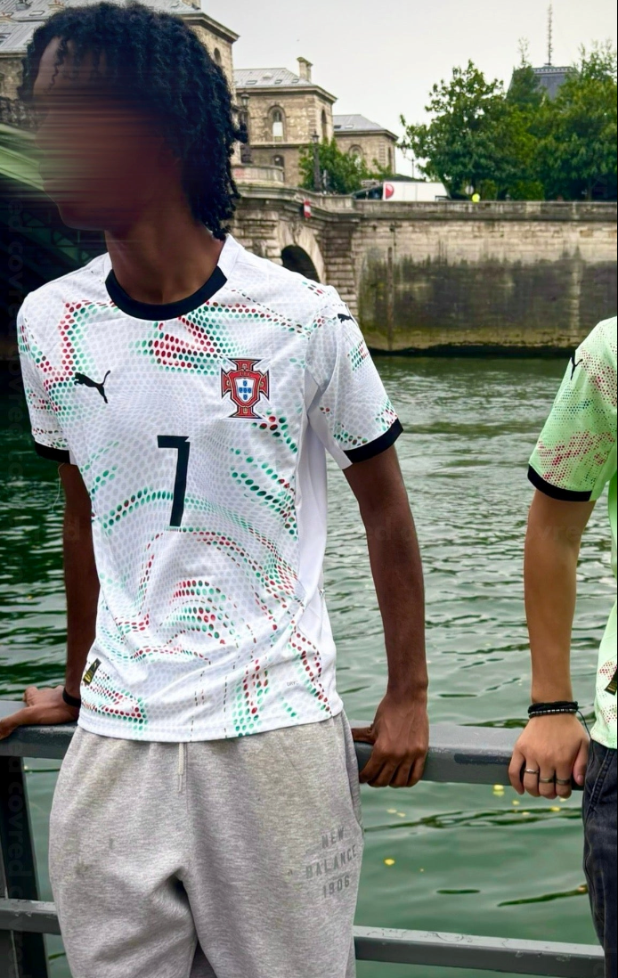 Portugal - Maillot Extérieur 2025 - Blanc,Vert et Noir