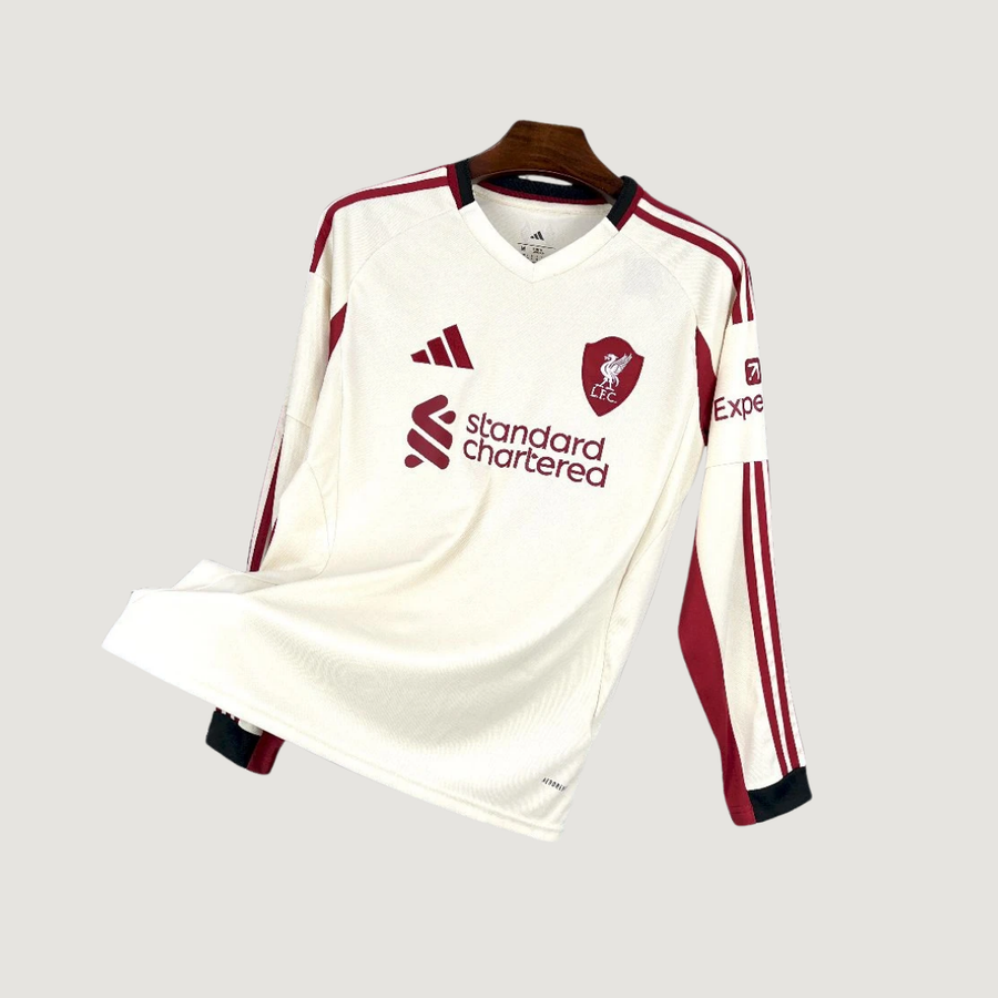 Liverpool – Maillot Extérieur Manches Longues 25/26 – Blanc