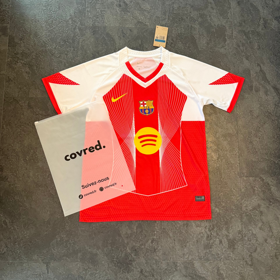 FC Barcelone – Maillot Concept 2025/26 – Blanc, Rouge, Jaune