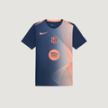 FC Barcelone – Maillot Pre-Match 25/26 – Bleu Marine, Orange