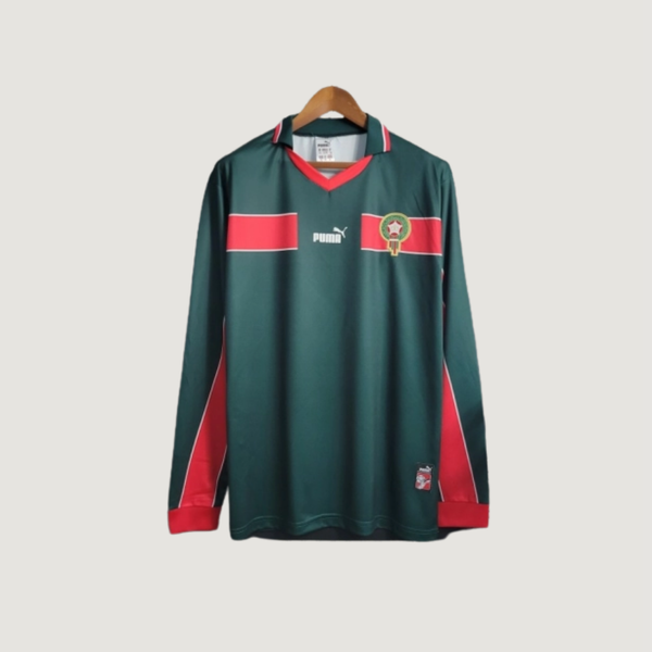 Maroc – Maillot Retro 1998 Manches Longues – Vert