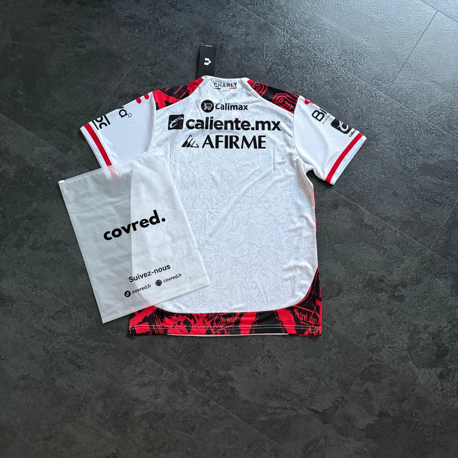 Club Tijuana – Maillot Extérieur 2025/26 – Blanc, Rouge