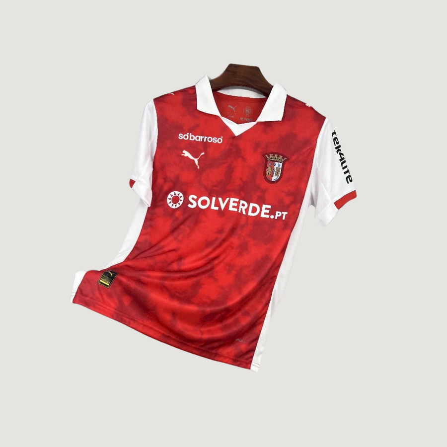 SC Braga – Maillot Domicile 2025/26 – Rouge, Blanc