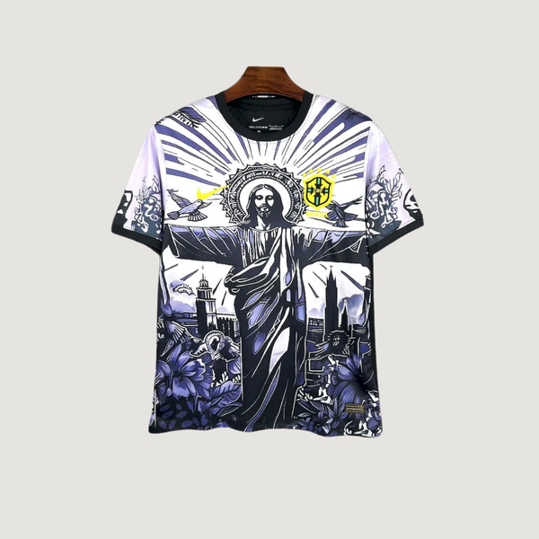 Brésil – Maillot Concept 2025/26 – Blanc, Noir