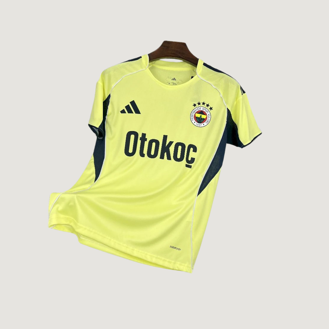 Fenerbahçe – Maillot Extérieur 2025/26 – Jaune Fluo, Bleu
